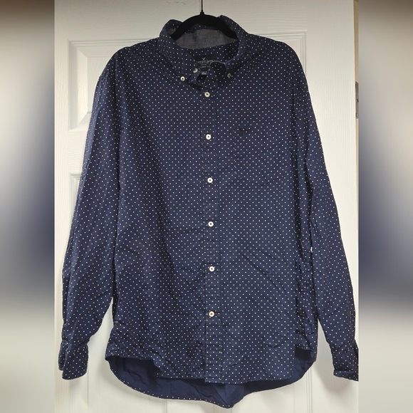 American Eagle Outfitters Other - 👕 👕2 For 1!!! Men's Dress Shirts American Eagle Dots & Land's End Chambray
